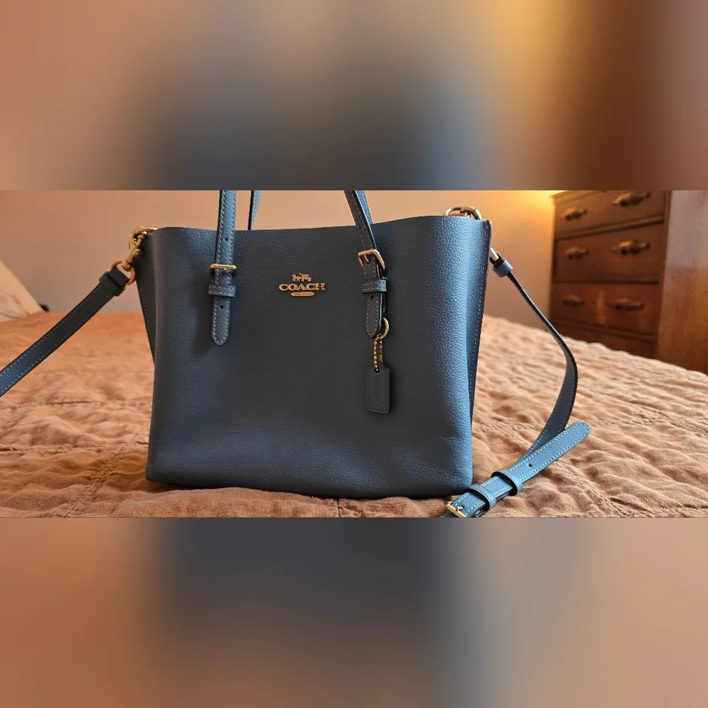 Coach Mollie Tote 25 Baby Blue - Picture 4 of 10